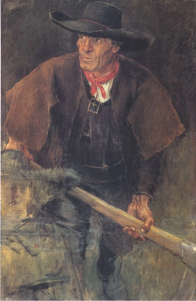 L'uomo dietro il portatore della croce - Schloss Bruck